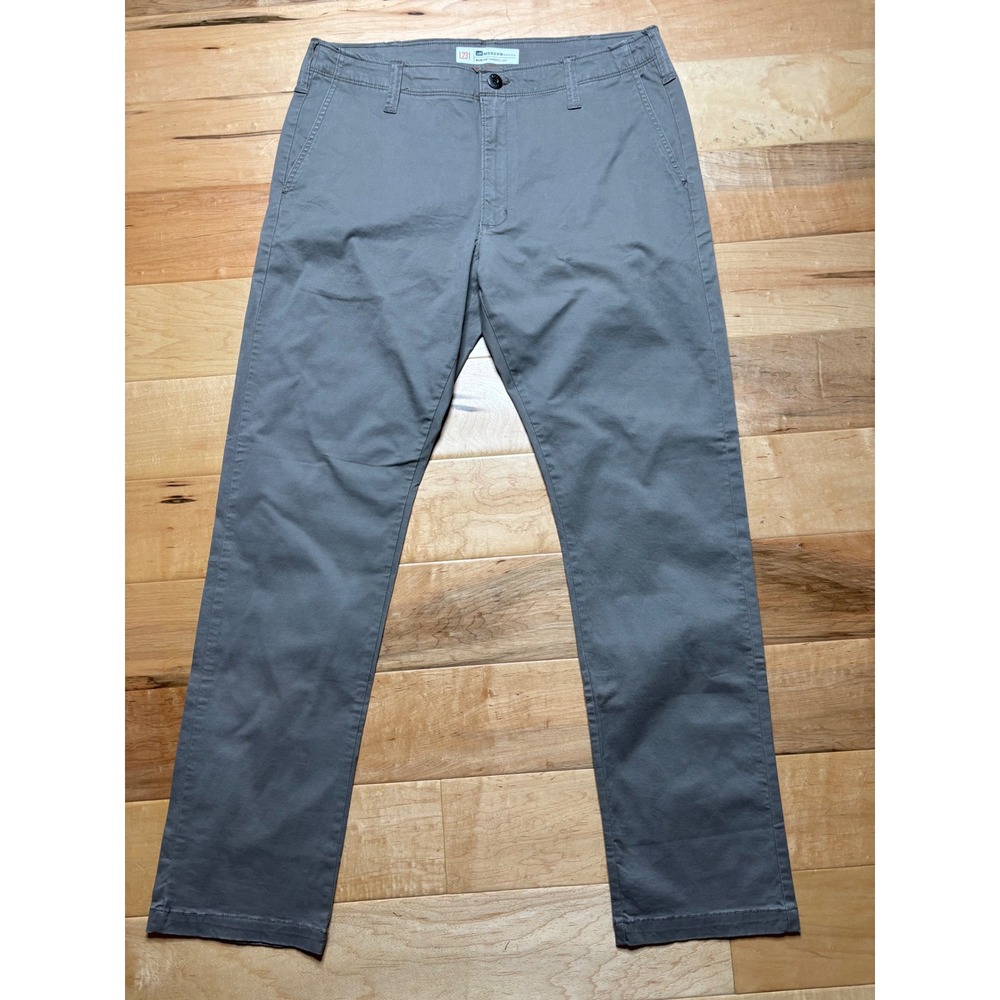 Lee Modern Series Pants Men 36x32 Gray  Slim Fit Tapered Leg Chinos